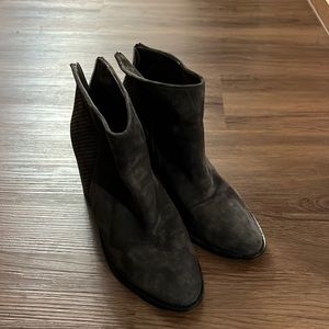 Lightly worn grey Steve Madden booties